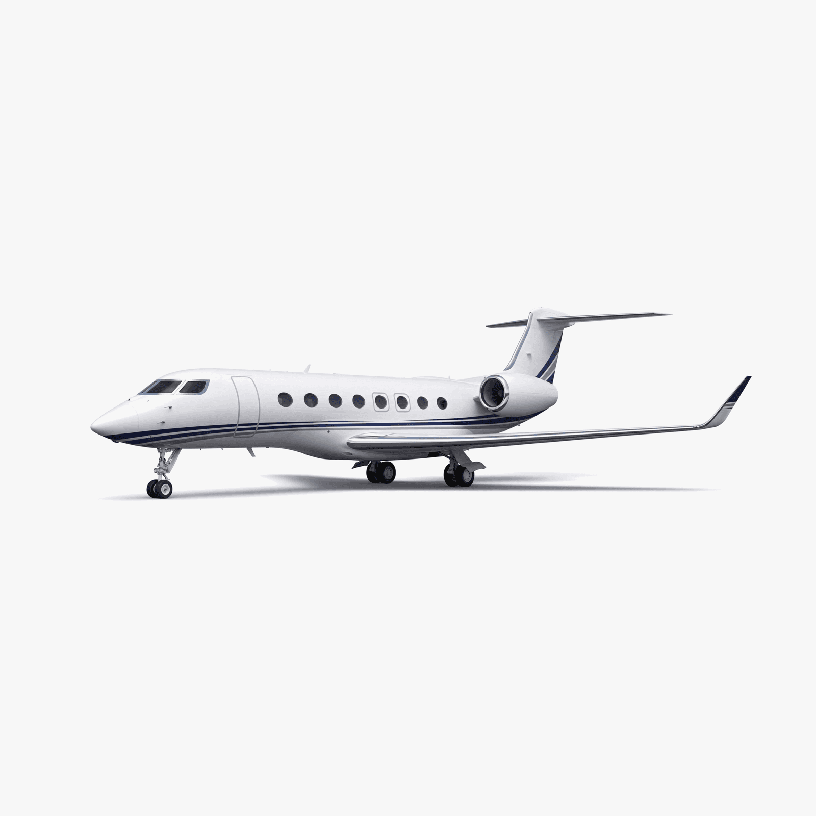 Gulfstream G650 Ultra Long Range private jet — 3D exterior view from VOLO charter fleet