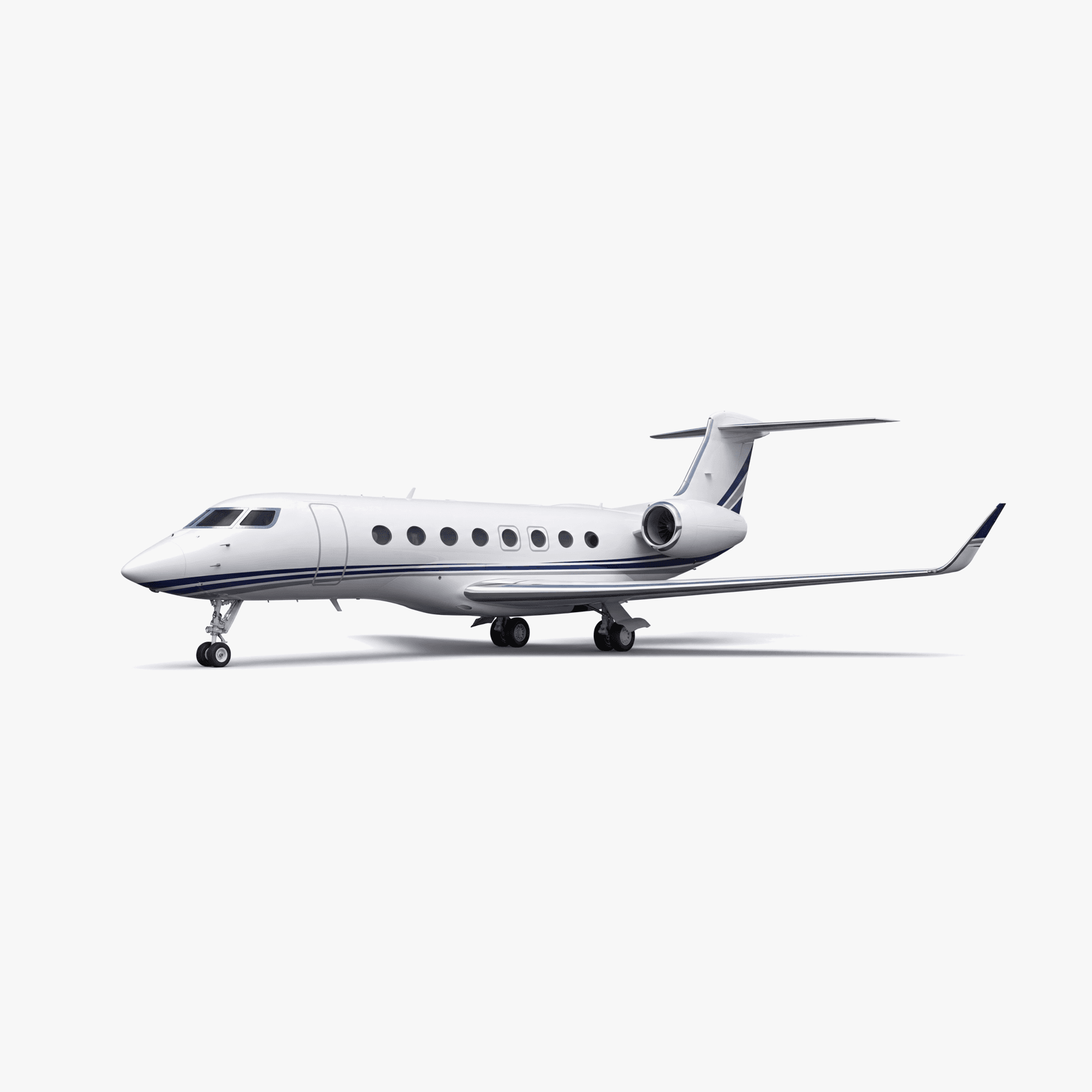 Gulfstream G650 Ultra Long Range private jet — 3D exterior view from VOLO charter fleet