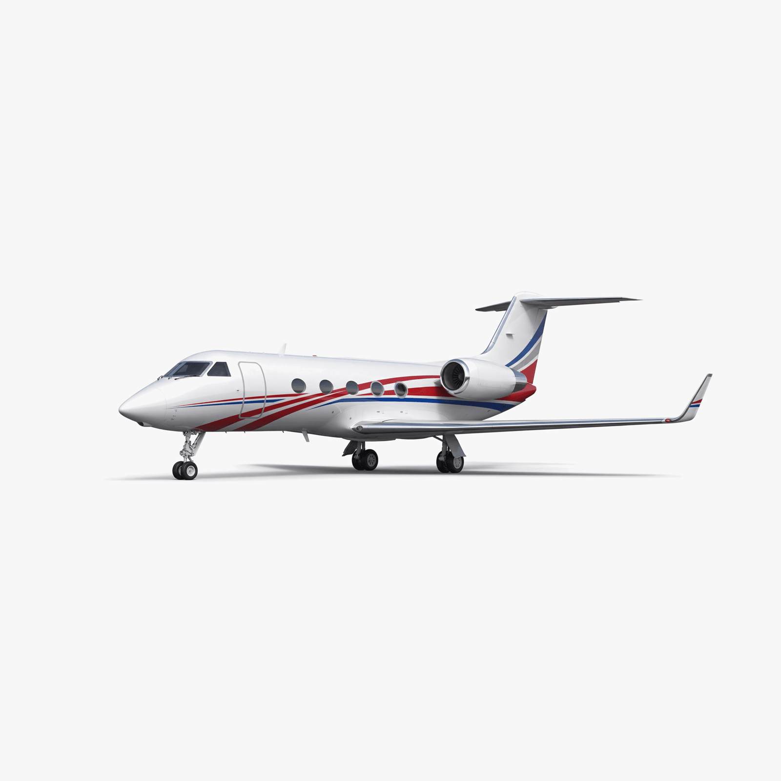 Gulfstream GII Heavy Jet private jet — 3D exterior view from VOLO charter fleet