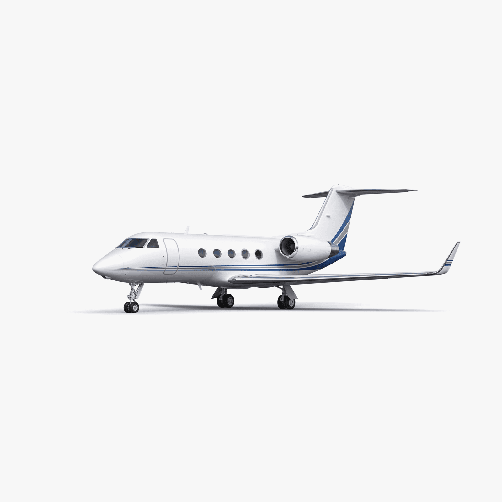 Gulfstream GIII Heavy Jet private jet — 3D exterior view from VOLO charter fleet