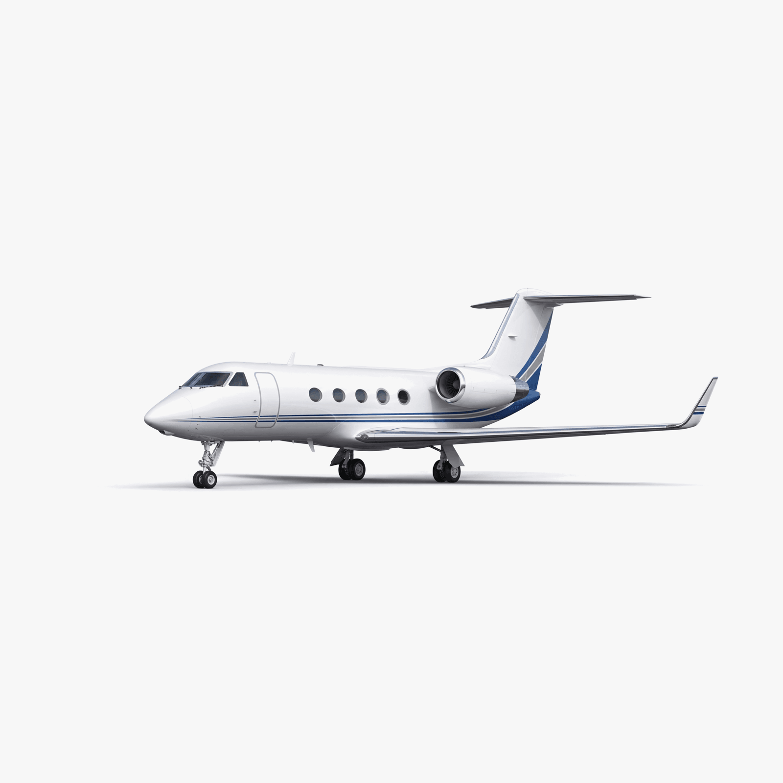 Gulfstream GIII Heavy Jet private jet — 3D exterior view from VOLO charter fleet
