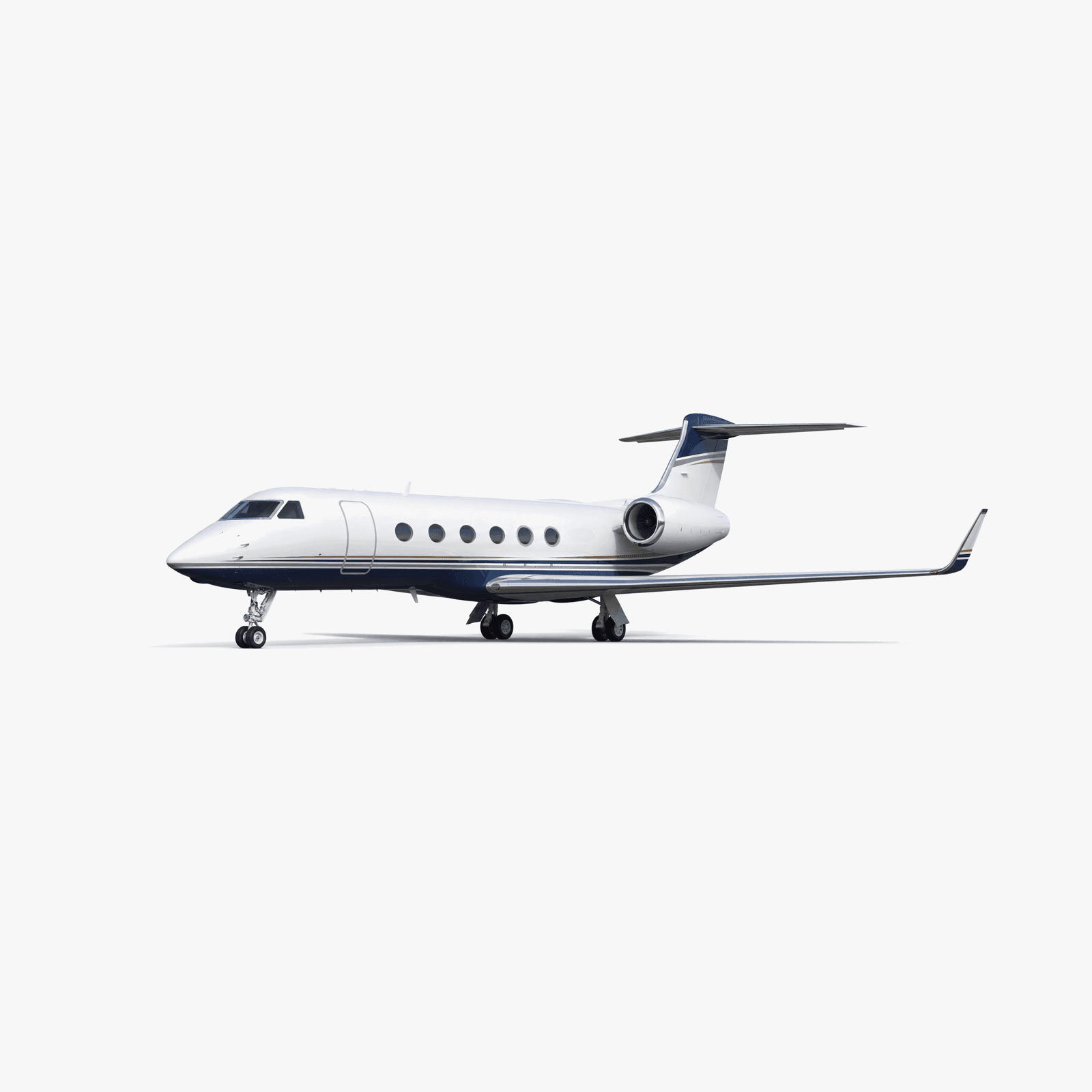 Gulfstream GV-SP Ultra Long Range private jet — 3D exterior view from VOLO charter fleet