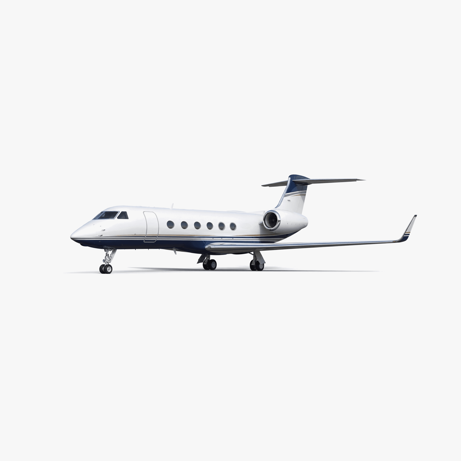 Gulfstream GV-SP Ultra Long Range private jet — 3D exterior view from VOLO charter fleet