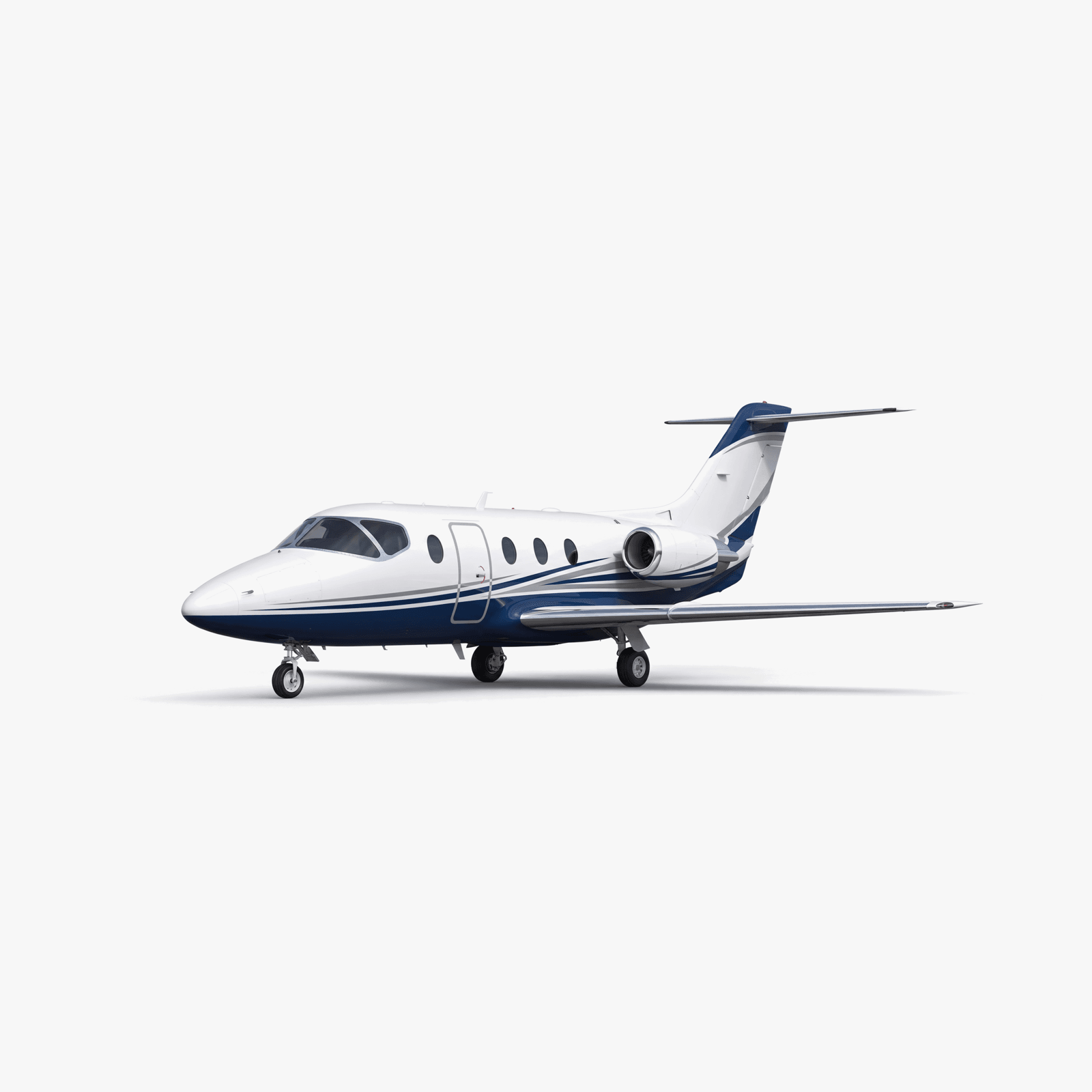 Hawker 400XP Light Jet private jet — 3D exterior view from VOLO charter fleet