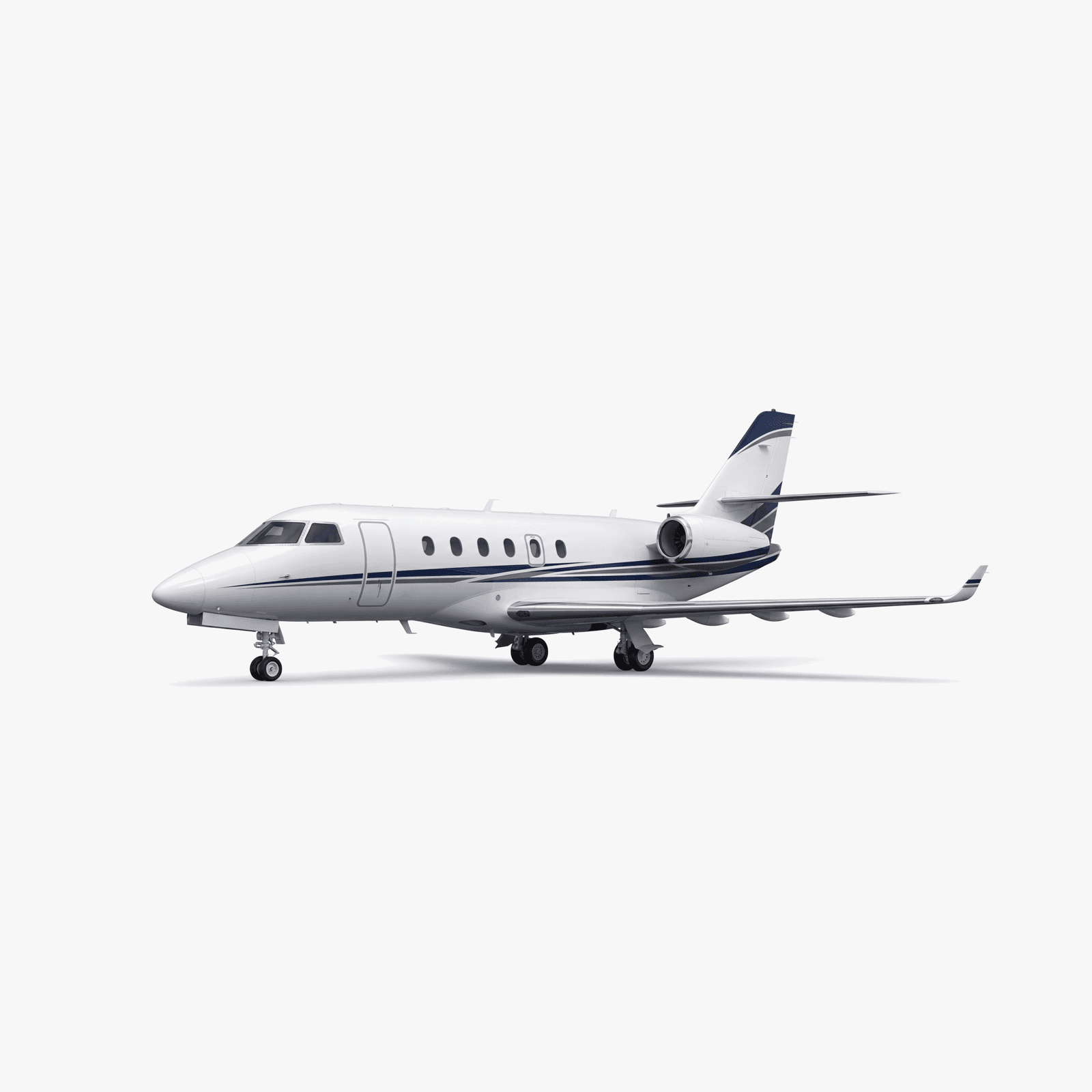 IAI Astra SPX Midsize Jet private jet — 3D exterior view from VOLO charter fleet