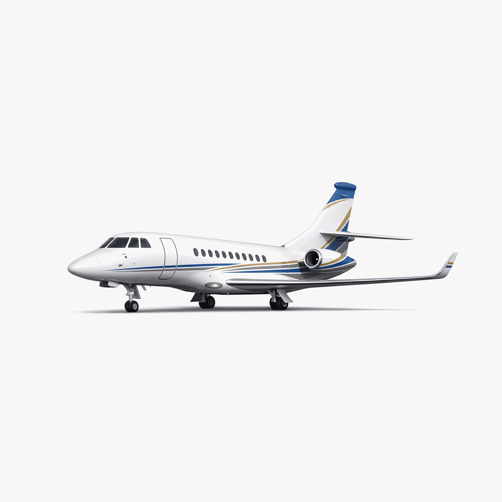 IAI Astra Midsize Jet private jet — 3D exterior view from VOLO charter fleet