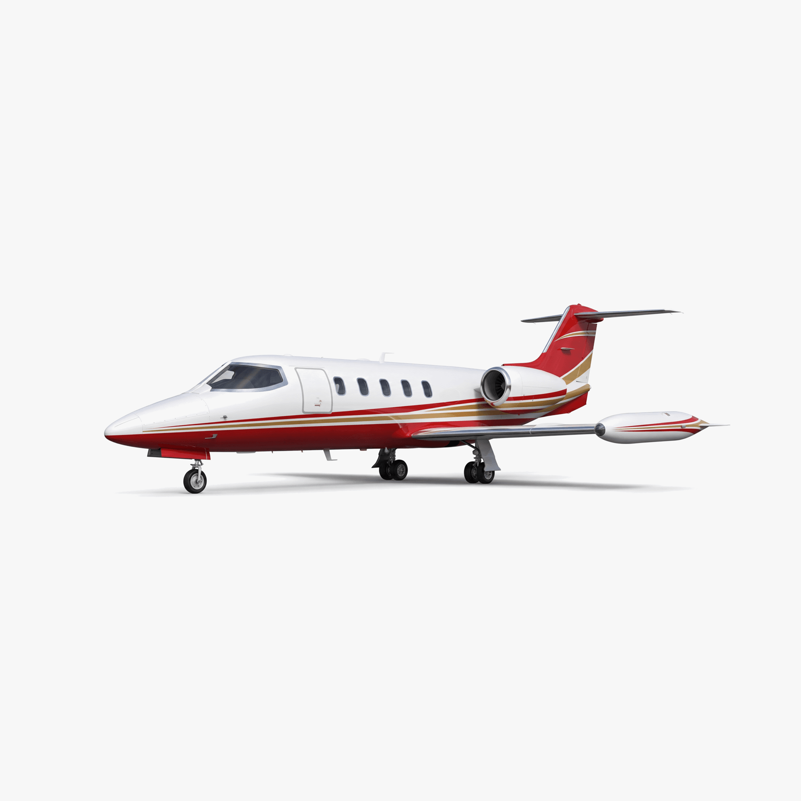 Learjet 24 Light Jet private jet — 3D exterior view from VOLO charter fleet