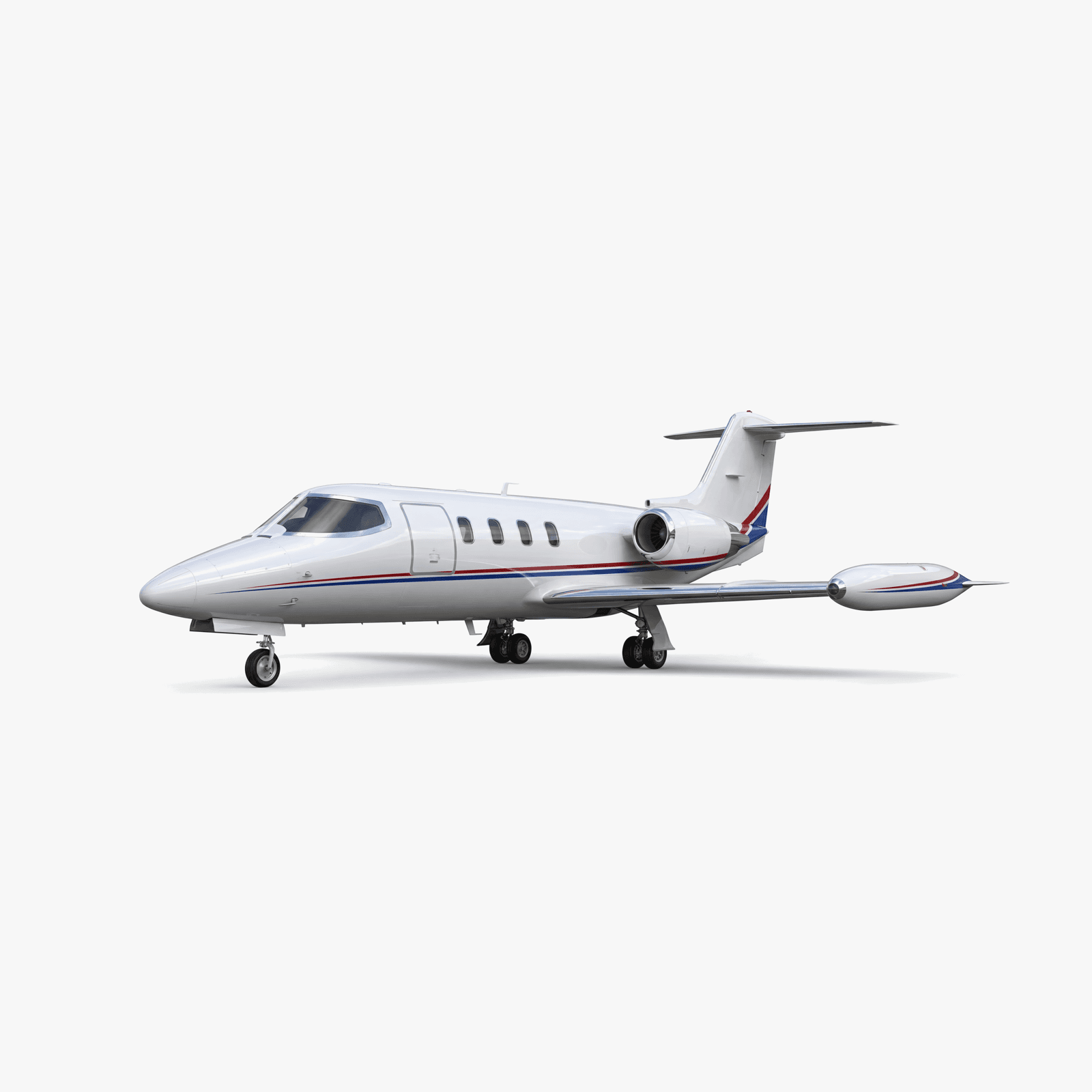 Learjet 24B Light Jet private jet — 3D exterior view from VOLO charter fleet
