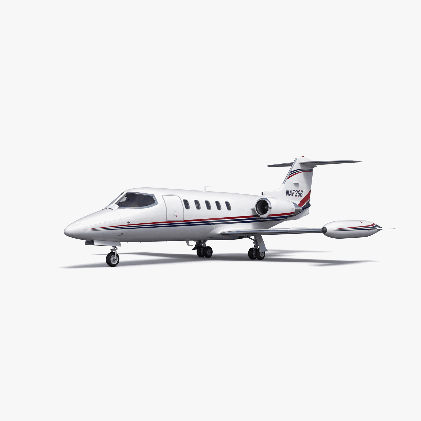 Learjet 24D Light Jet private jet — 3D exterior view from VOLO charter fleet