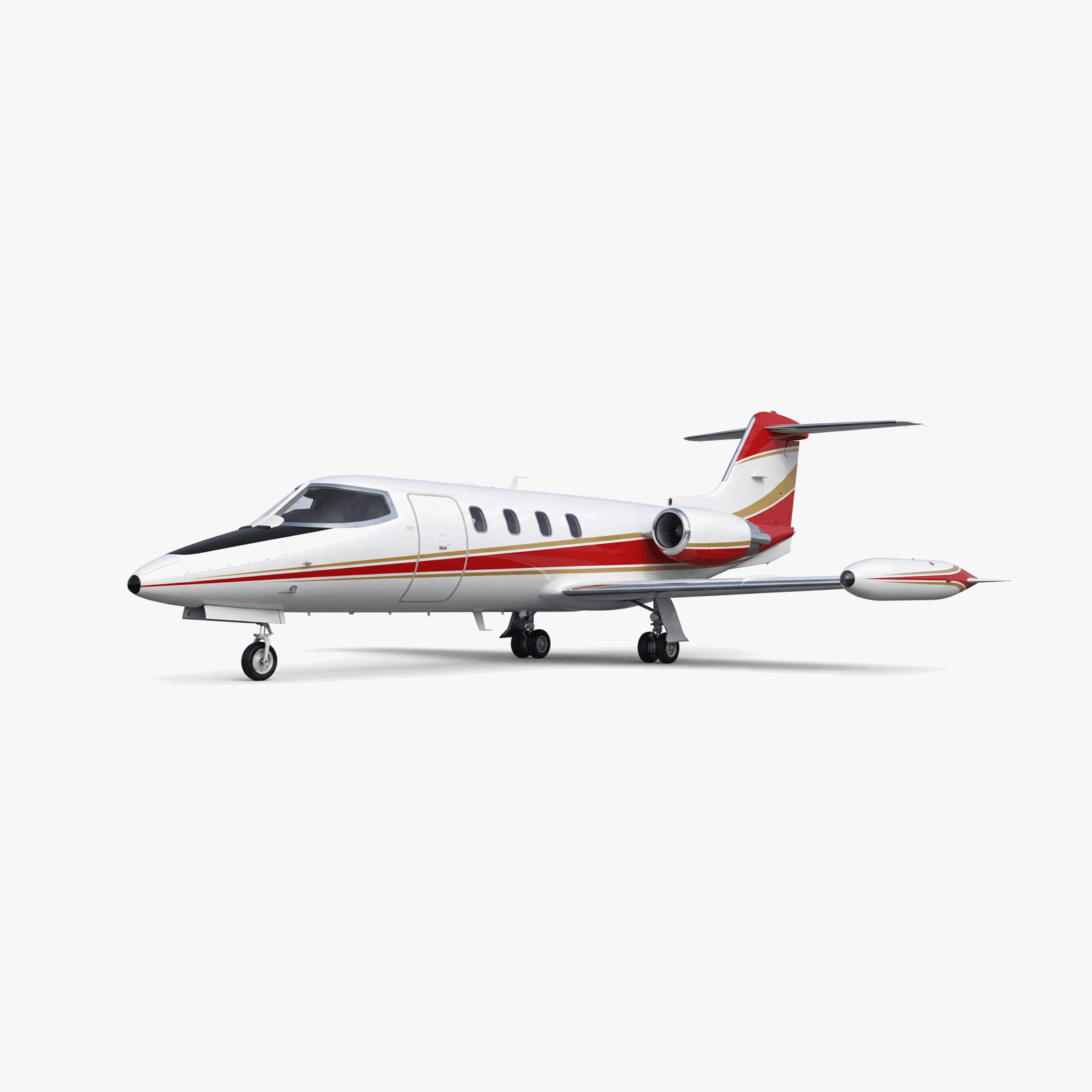 Learjet 24E Light Jet private jet — 3D exterior view from VOLO charter fleet