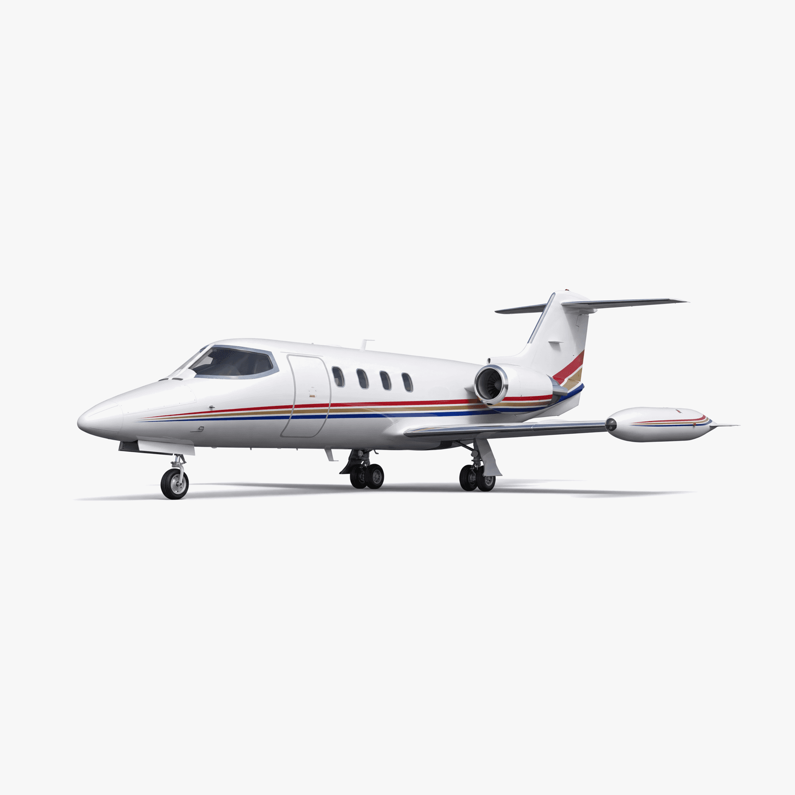 Learjet 28 Light Jet private jet — 3D exterior view from VOLO charter fleet