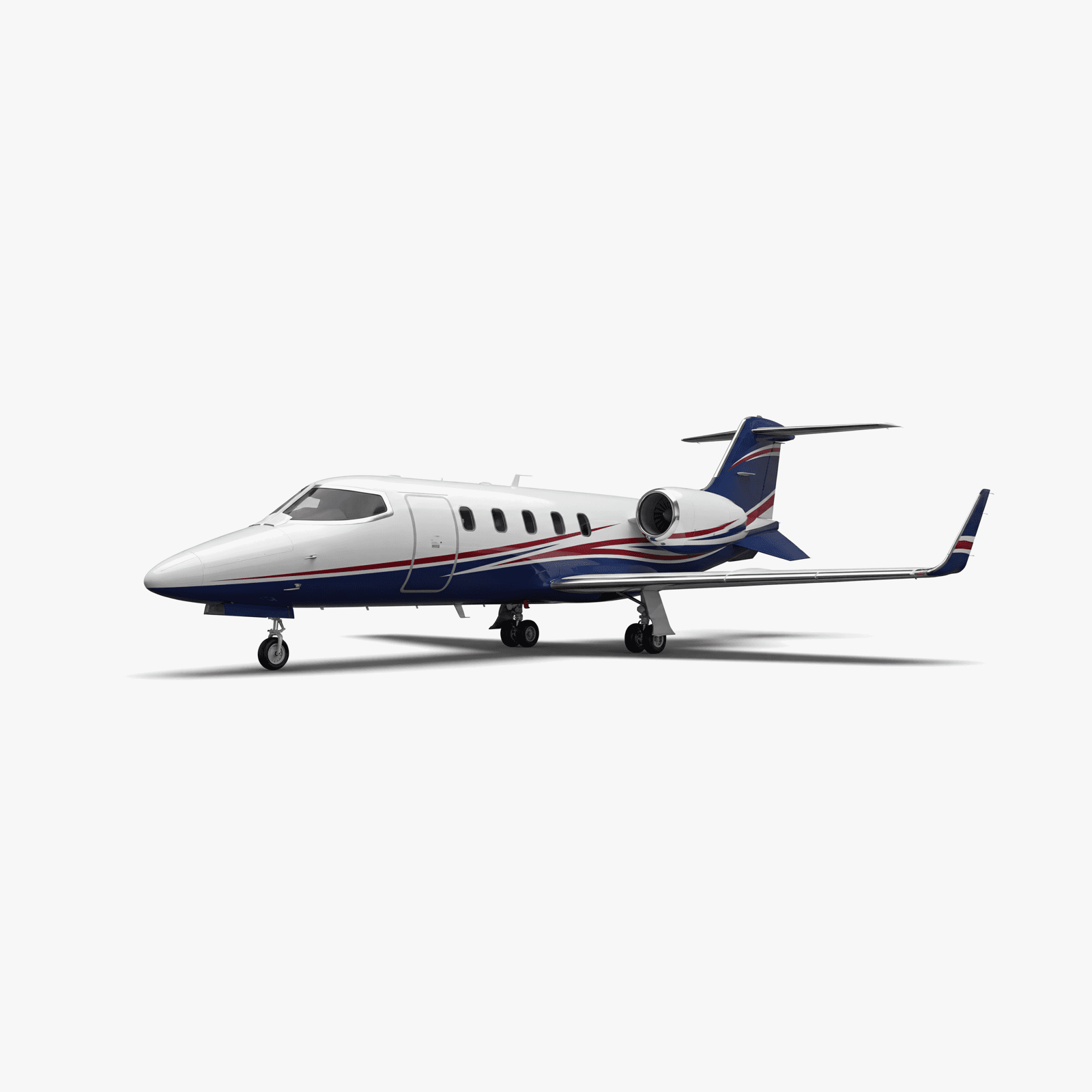 Learjet 31 Midsize Jet private jet — 3D exterior view from VOLO charter fleet