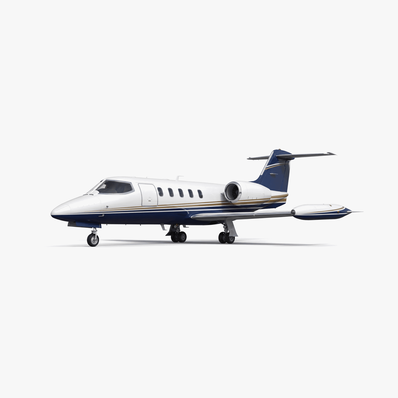 Learjet 35 Midsize Jet private jet — 3D exterior view from VOLO charter fleet