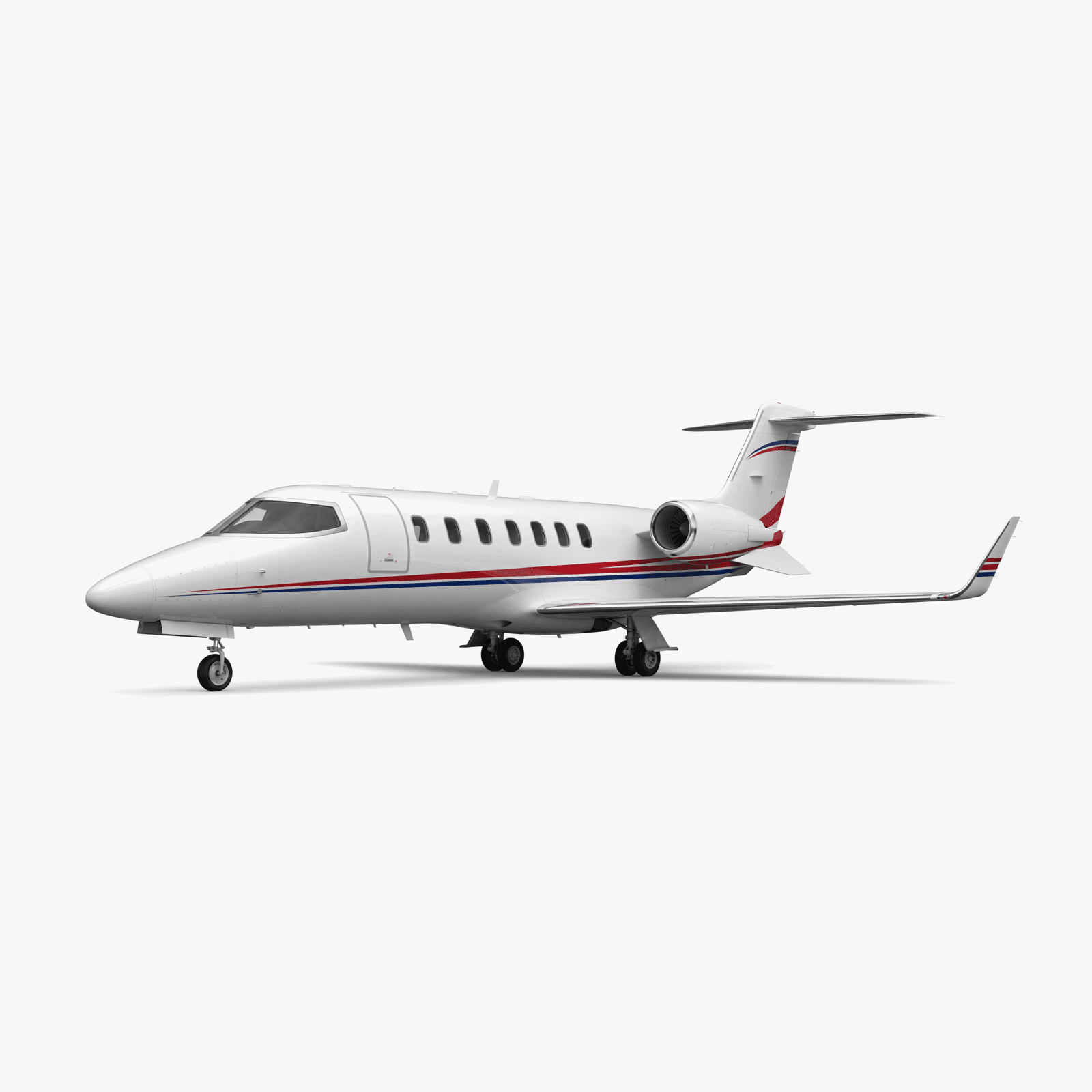 Learjet 45 Midsize Jet private jet — 3D exterior view from VOLO charter fleet