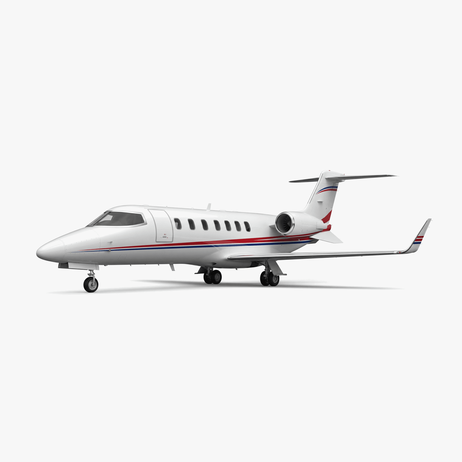Learjet 45 Midsize Jet private jet — 3D exterior view from VOLO charter fleet
