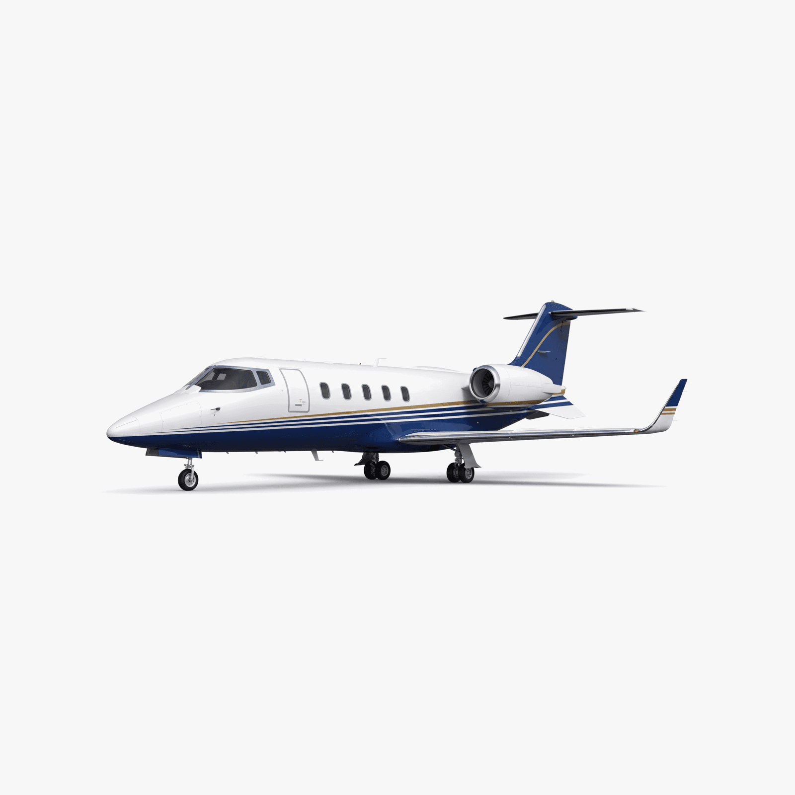 Learjet 60 Midsize Jet private jet — 3D exterior view from VOLO charter fleet