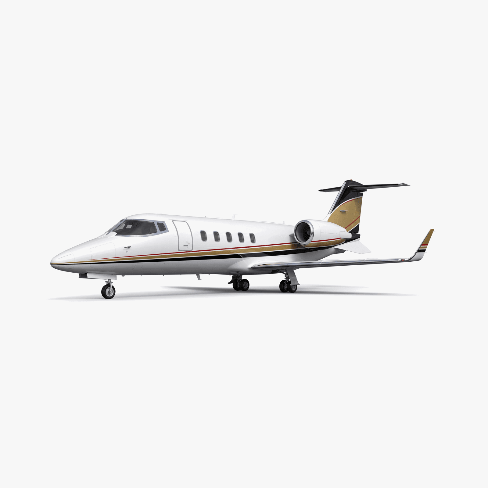 Learjet 60XR طائرة ثقيلة من Bombardier — منظور خارجي كامل ثلاثي الأبعاد