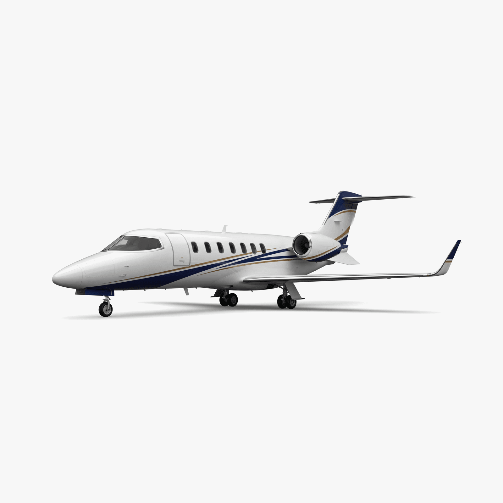 Learjet 70 Midsize Jet private jet — 3D exterior view from VOLO charter fleet