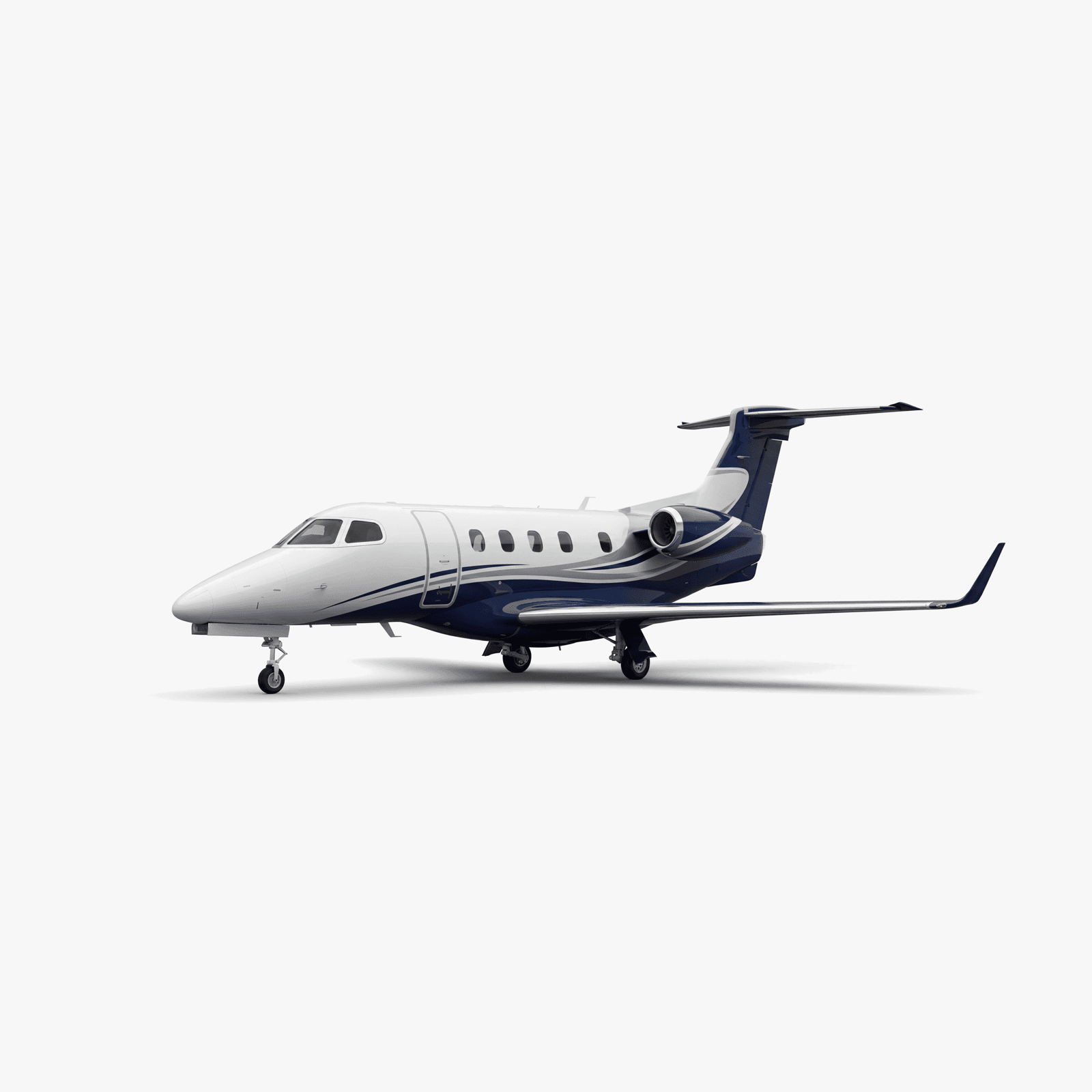 Phenom 300 Light Jet private jet — 3D exterior view from VOLO charter fleet