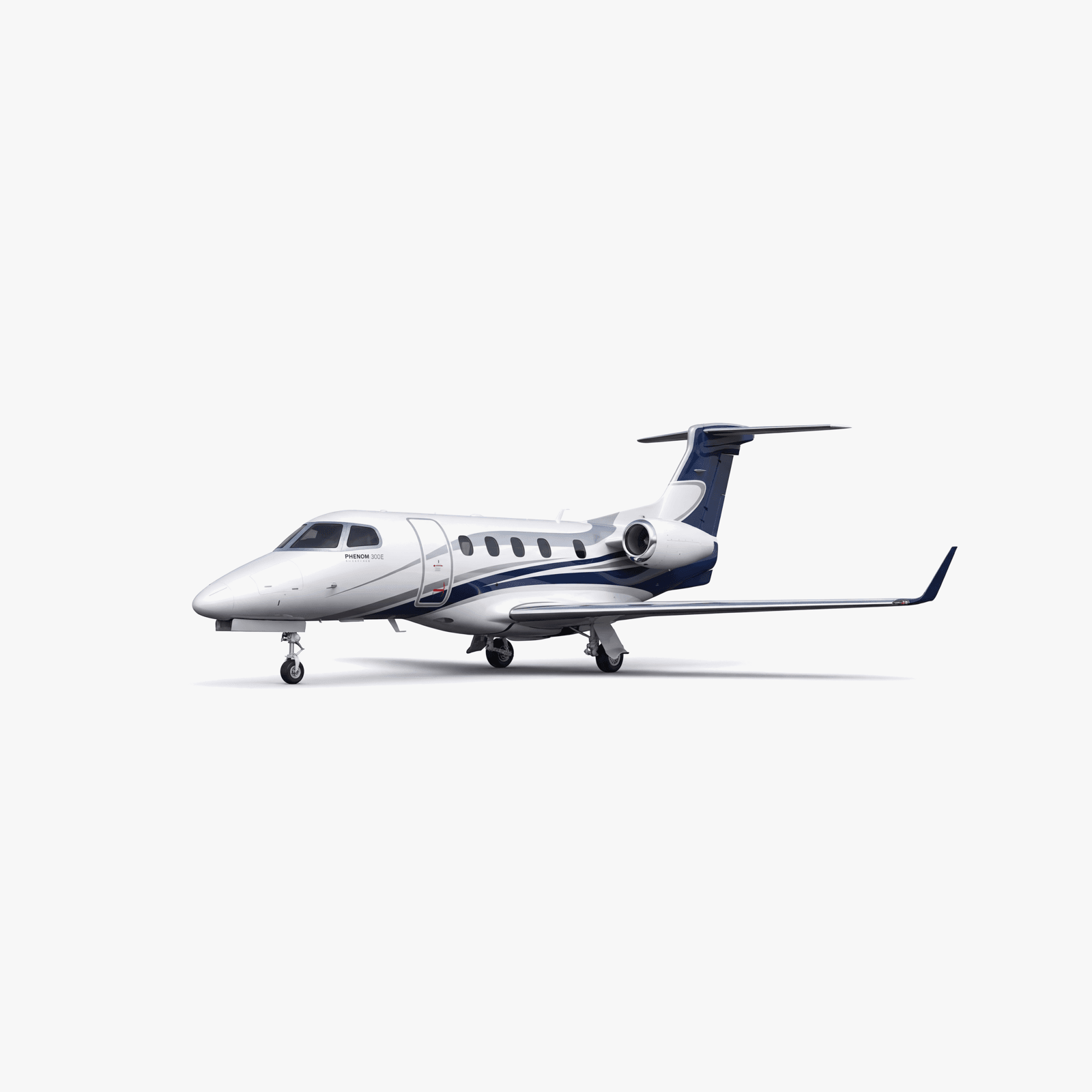 Phenom 300E Light Jet private jet — 3D exterior view from VOLO charter fleet