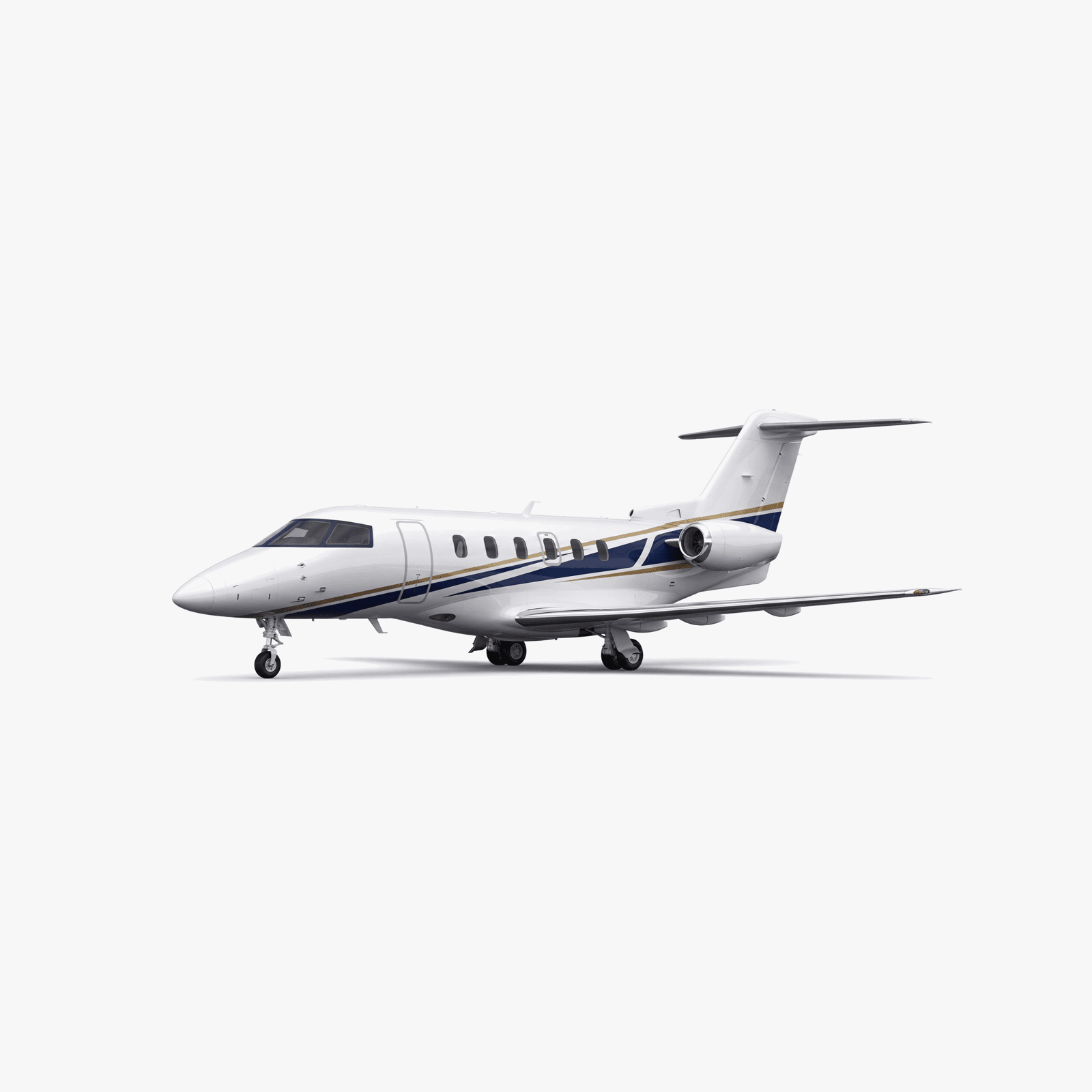 Pilatus PC-24 Light Jet private jet — 3D exterior view from VOLO charter fleet